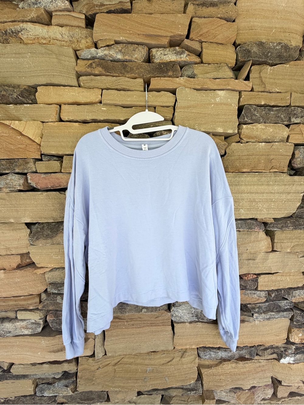 lululemon athletica Light Lavender Long Sleeve Pullover